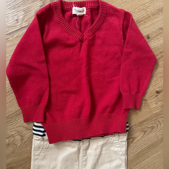 BeetleThreads 3 Piece Sweater, Button Up, Slack Set - Picture 8 of 11